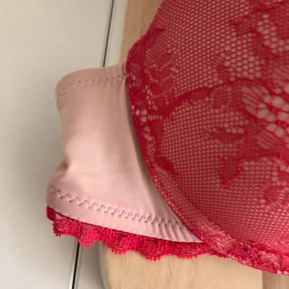 Jessica Simpson Red/Pink Underwire Padded Bra NWT - Picture 4 of 10